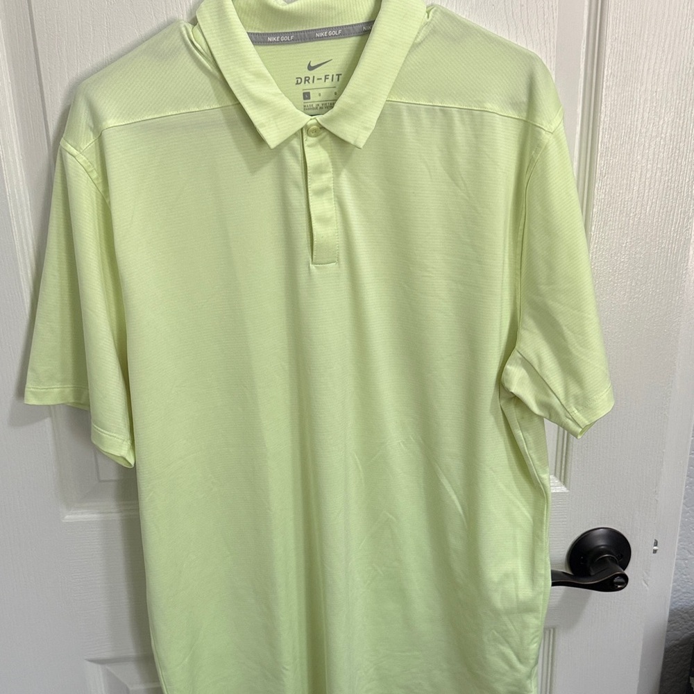 Nike  Golf Dri-FIT Men's neon Light Green Polo Shirt Dri-FIT